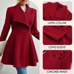 Women's Coats Winter Solid Color Long Sleeve - Image 5