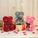 Teddy Rose Flower Bear with Box - Image 4