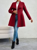 Women's Coats Winter Solid Color Long Sleeve - Image 6